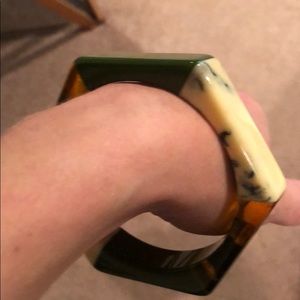 Plunder Bracelet green/ivory/tortoise